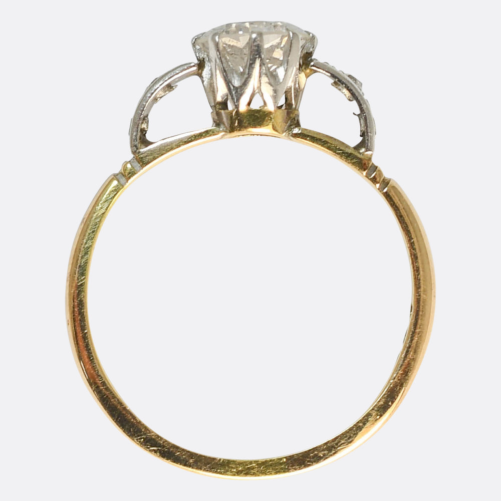 0.76ct Diamond Solitaire Engagement Ring