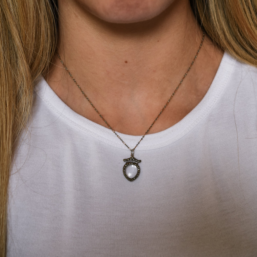 Georgian Pyrite Miniature Heart Locket