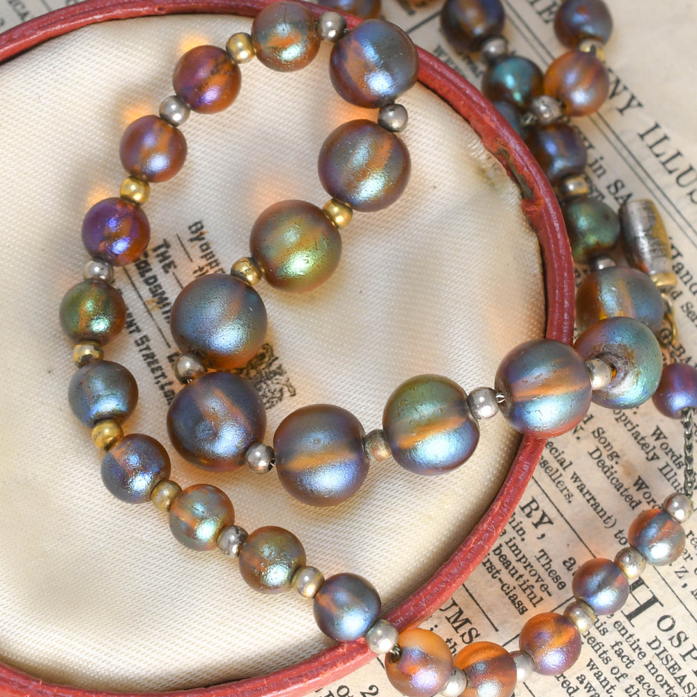 Art Deco Iridescent Nitrate