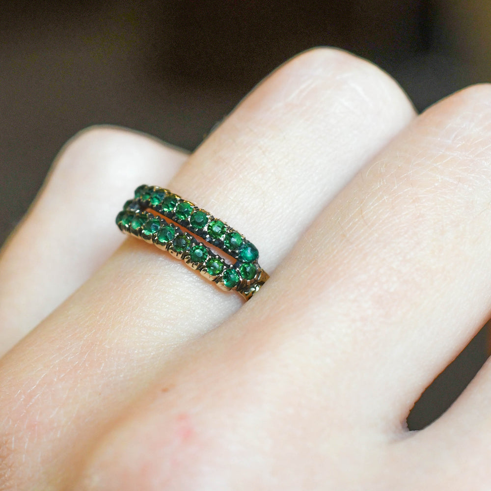 Georgian Paste Double Row Ring