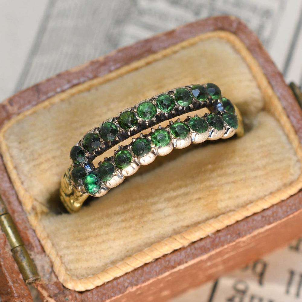 Georgian Paste Double Row Ring