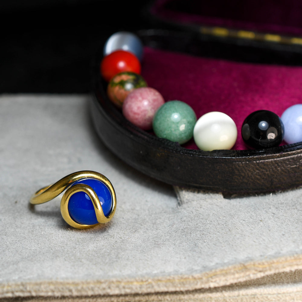Vintage Interchangeable Bead Ring by Gilbert Albert