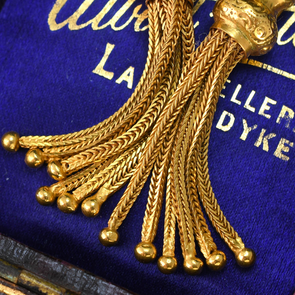 Victorian 15k Gold Tassel Earrings