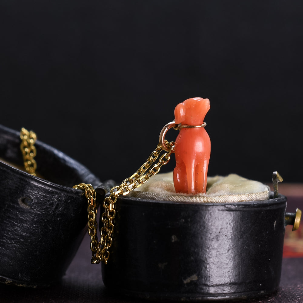 Georgian Coral Dog Charm