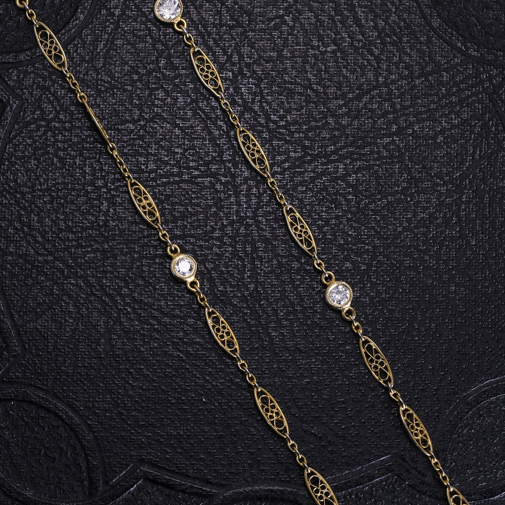 Edwardian Diamond & Infinity Knot Chain, 29