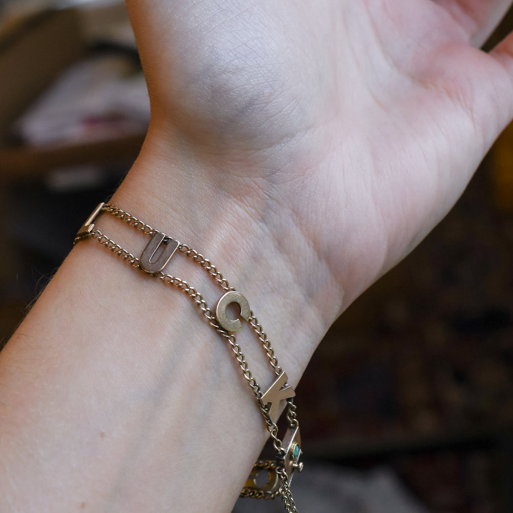 Edwardian Turquoise Good Luck Bracelet
