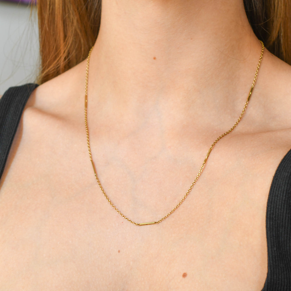 Antique 15k Gold Fancy Link Chain