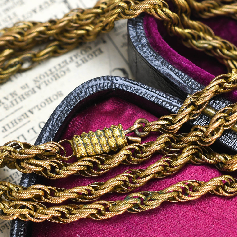 Georgian Pinchbeck Guard Chain 41