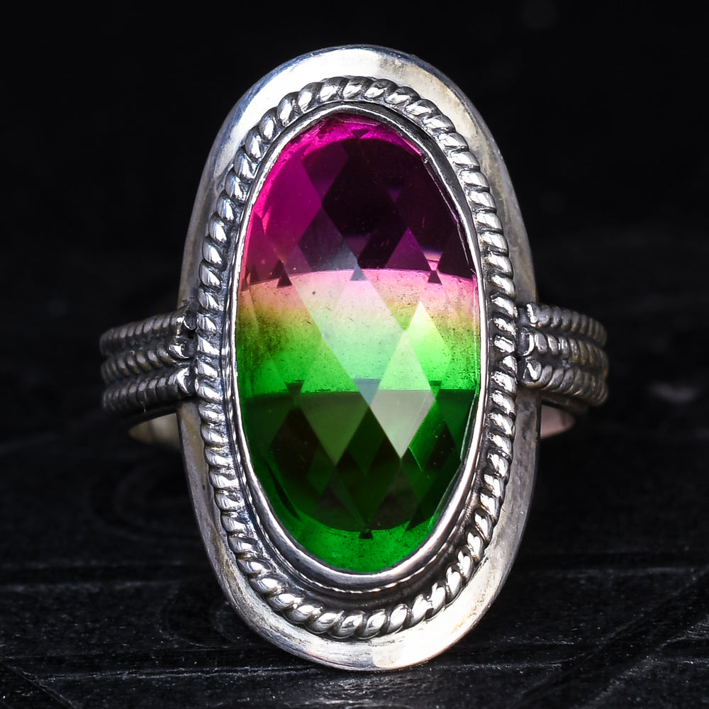 Modern Watermelon Tourmaline Ring