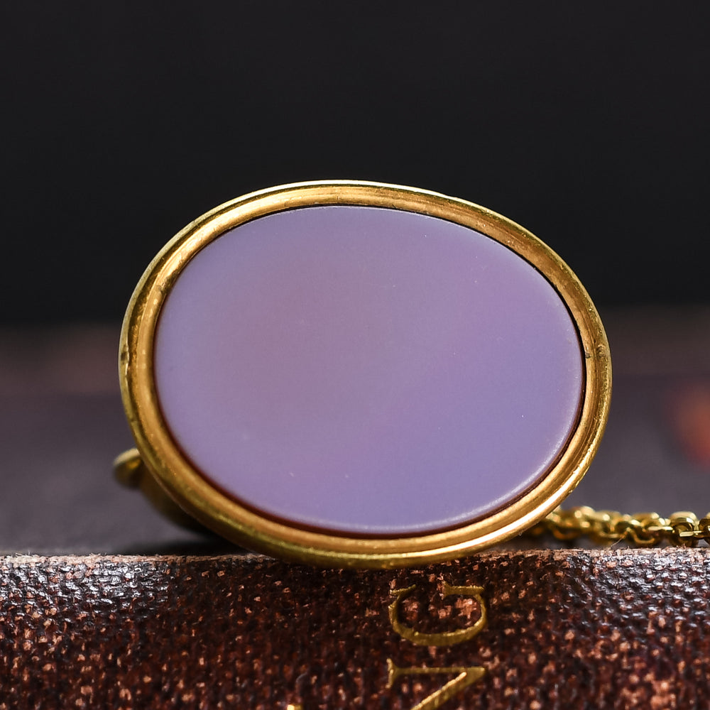 Victorian 15k Gold Sardonyx Elephant Fob