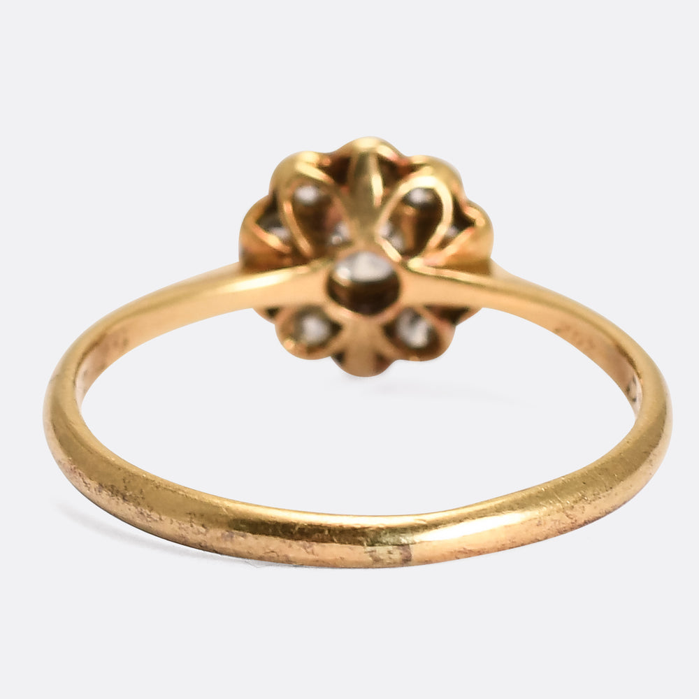 Art Deco Diamond Flower Cluster Ring