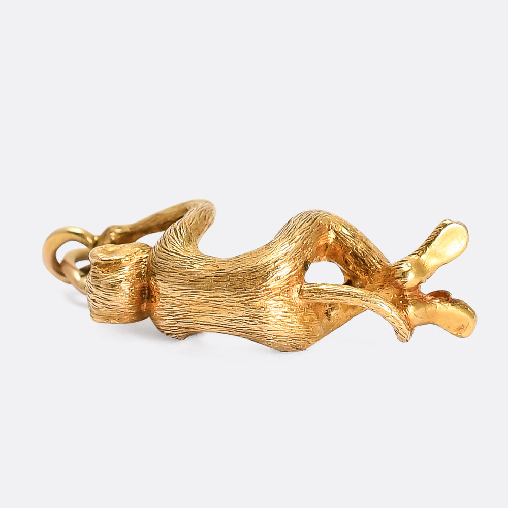 Victorian Gold Monkey Charm