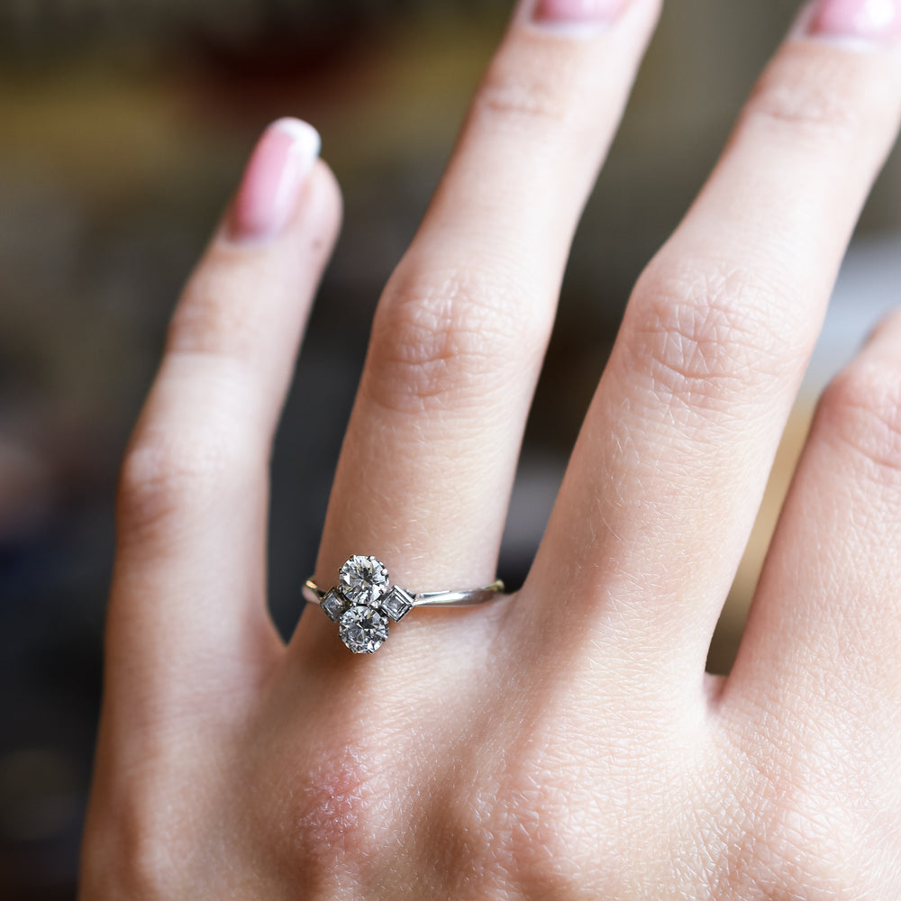 Edwardian Two-Stone Diamond Ring