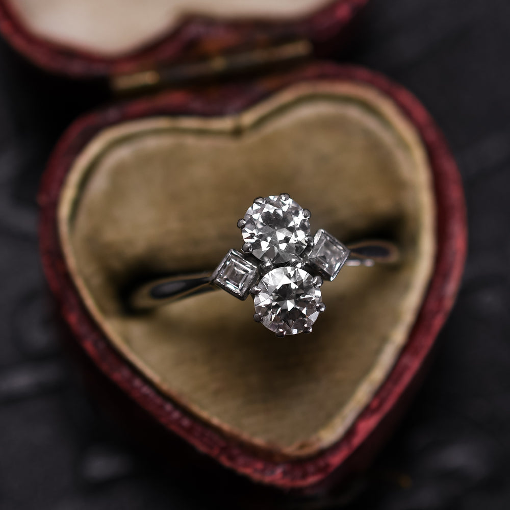 Edwardian Two-Stone Diamond Ring