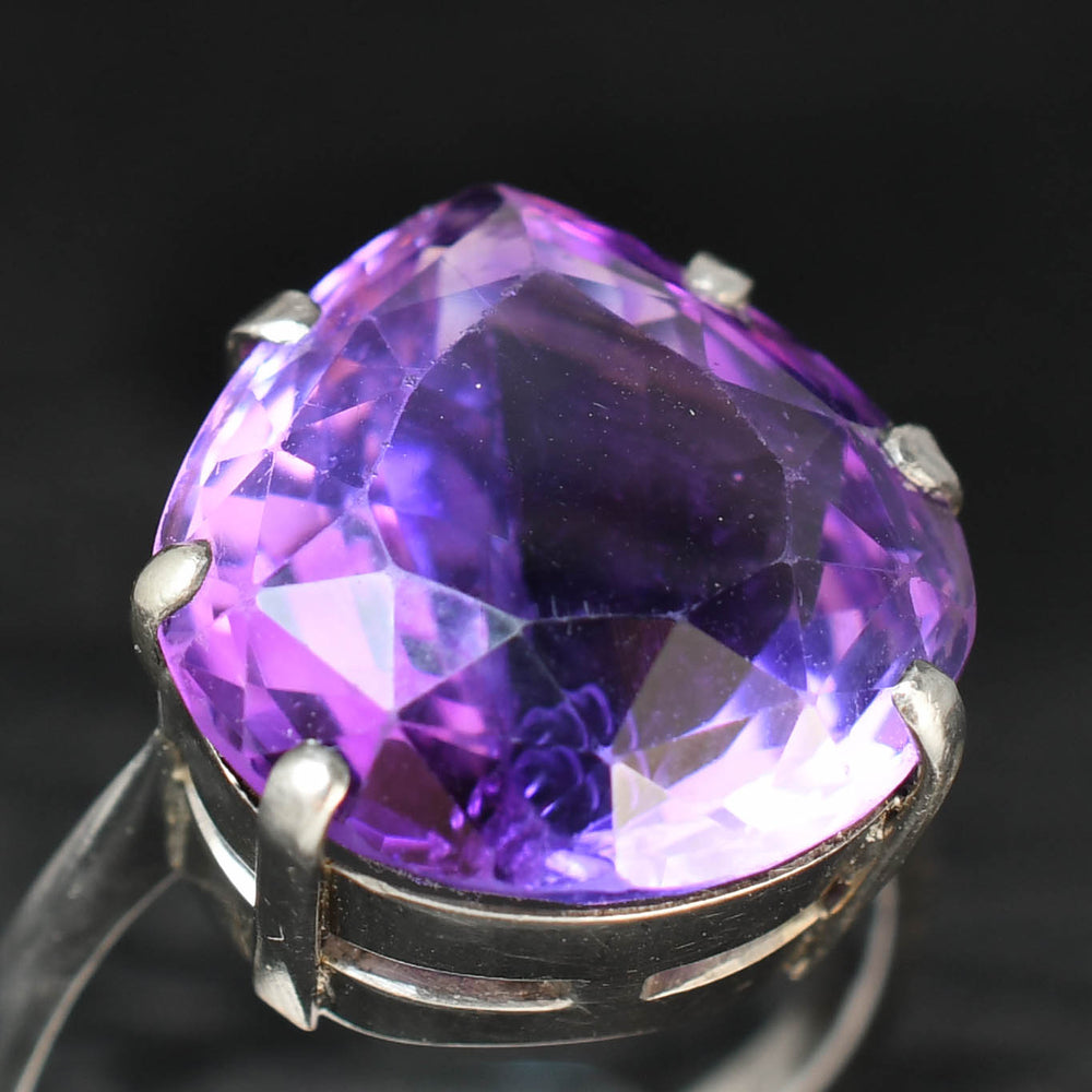 Mid-Century 13.1ct Amethyst Cocktail Ring