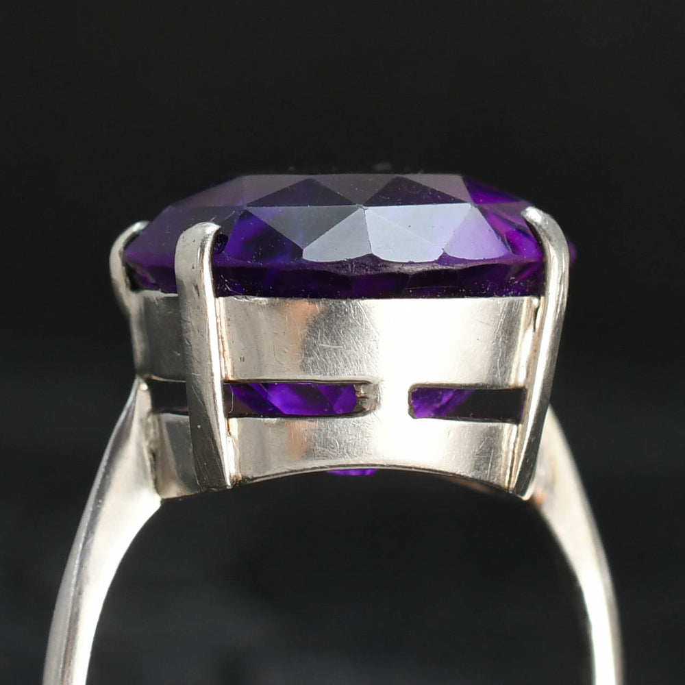 Mid-Century 13.1ct Amethyst Cocktail Ring