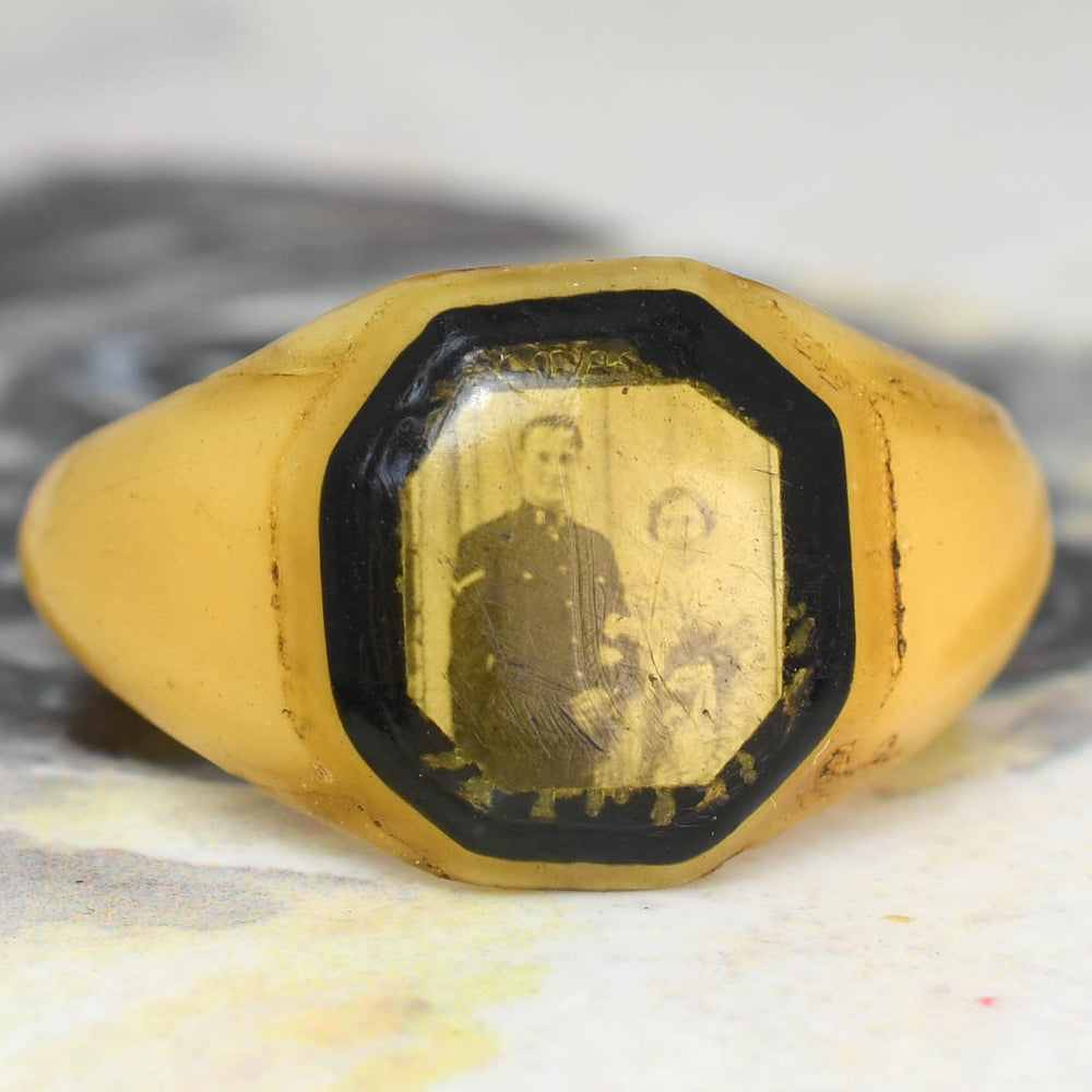 WW2 Bakelite Prison Ring