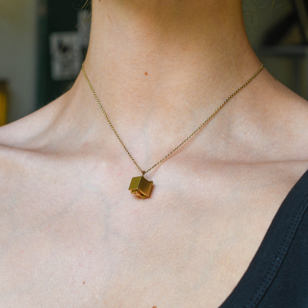 Vintage Enamel Jack-In-The-Box Charm