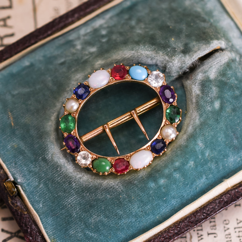 Victorian Harlequin Brooch