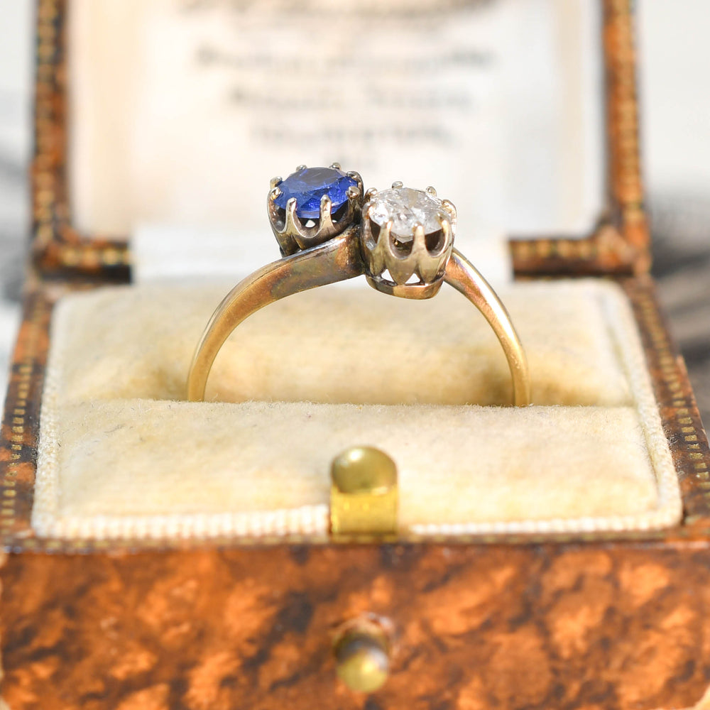 Art Nouveau Sapphire & Diamond