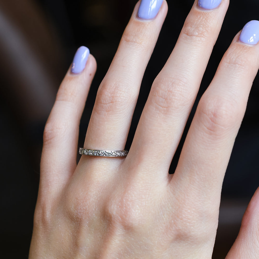 Art Deco Platinum Diamond Eternity Ring