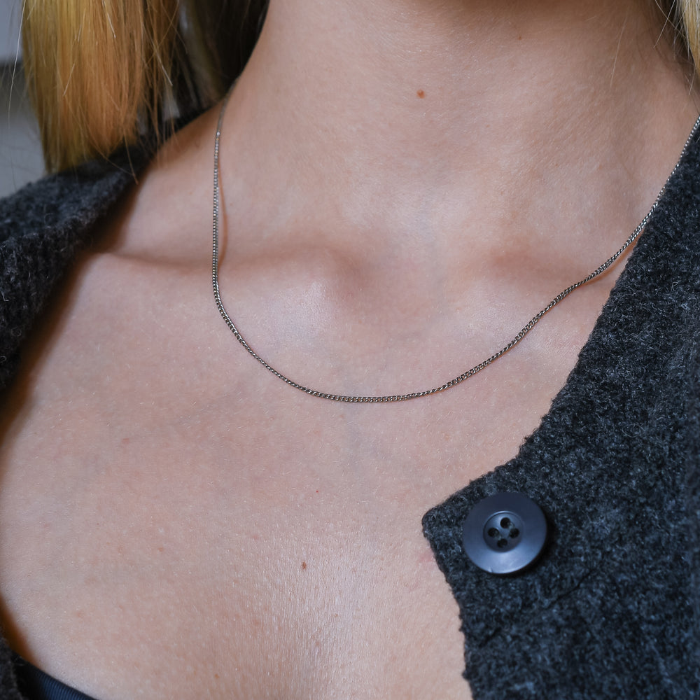 1920's Platinum Chain Necklace 19