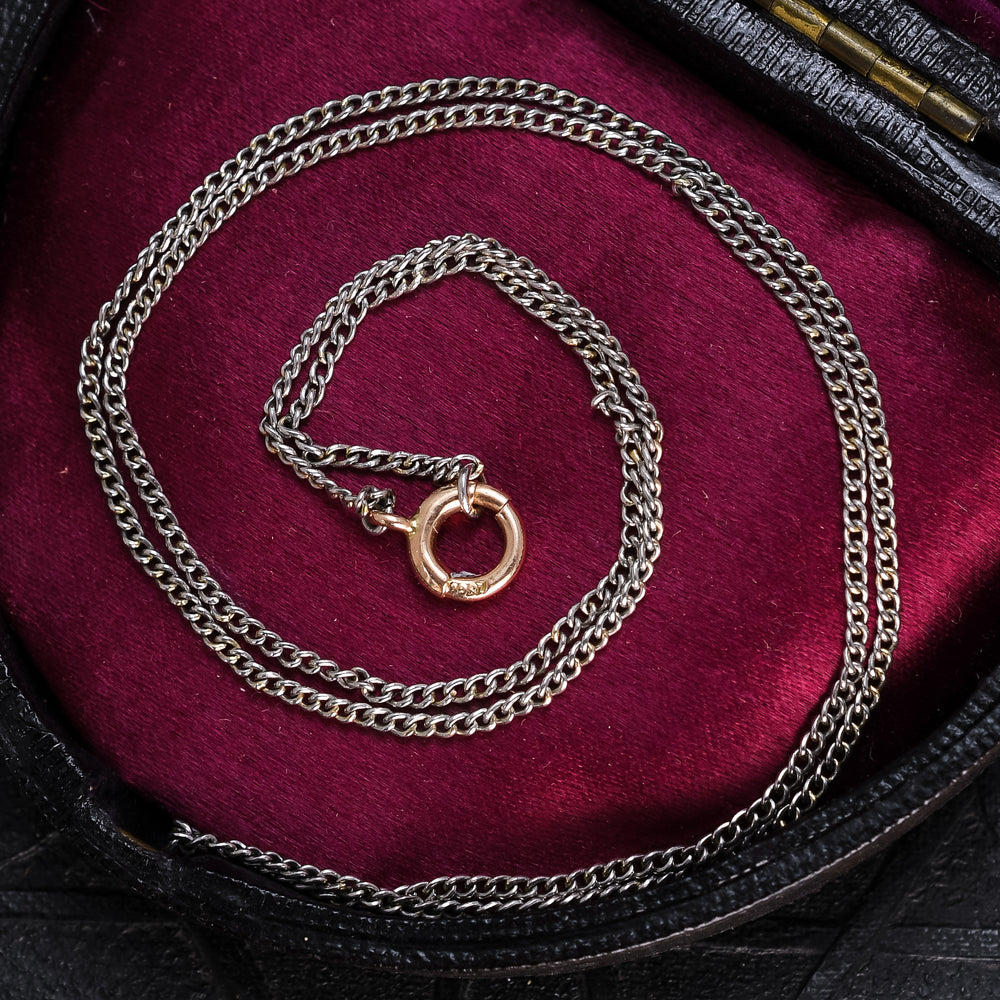 1920's Platinum Chain Necklace 19