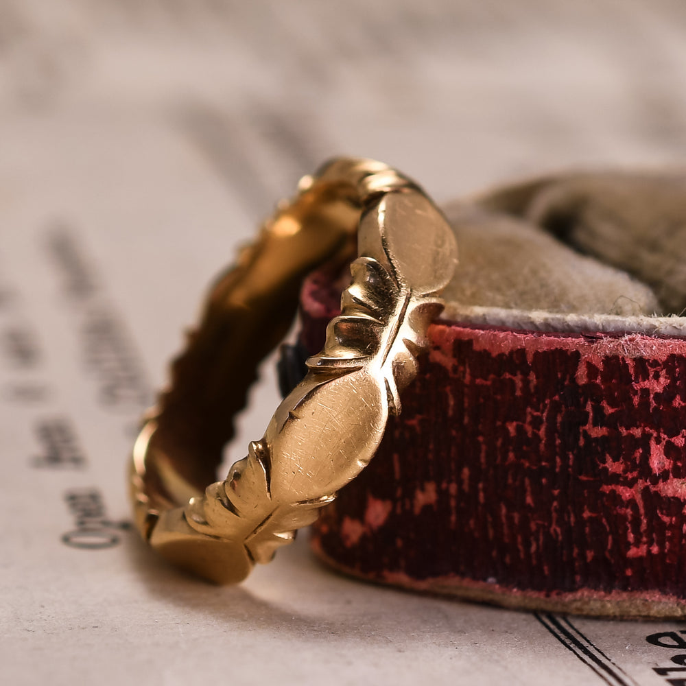Victorian 18k Gold Fancy Band Ring