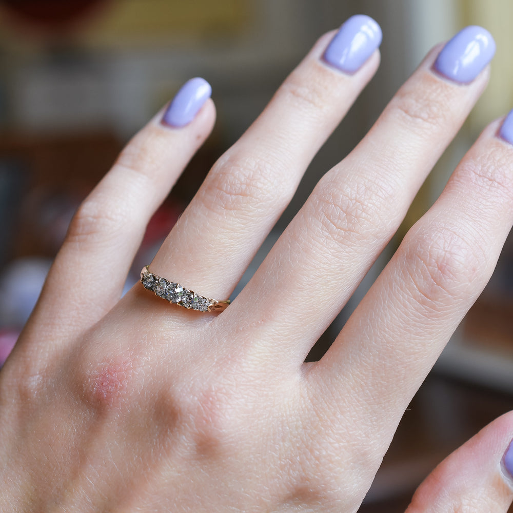 Victorian 5-Stone Diamond Ring