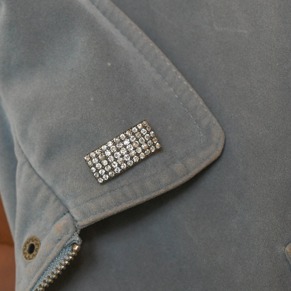 Victorian 2.2ct Old Cut Diamond Panel Brooch