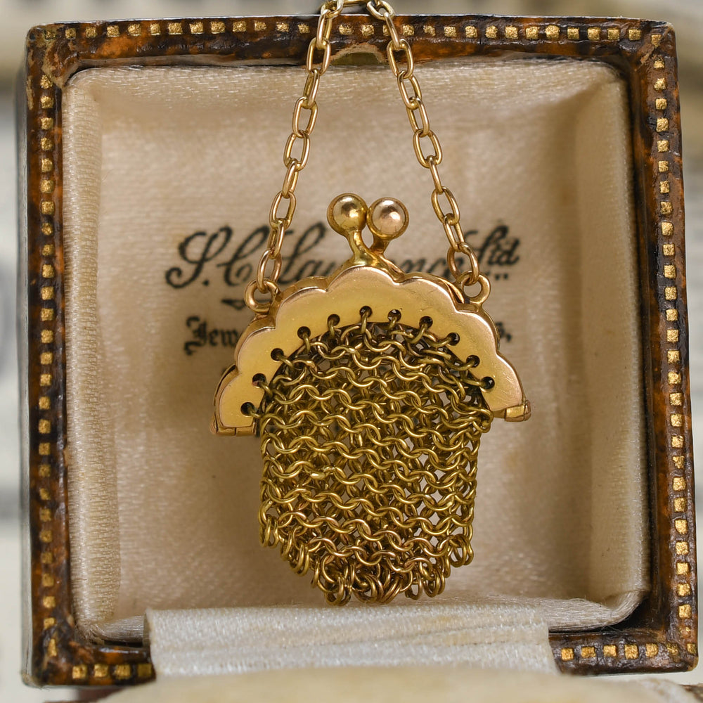 Victorian Miser's Purse Charm
