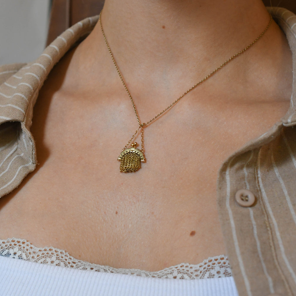 Victorian Miser's Purse Charm