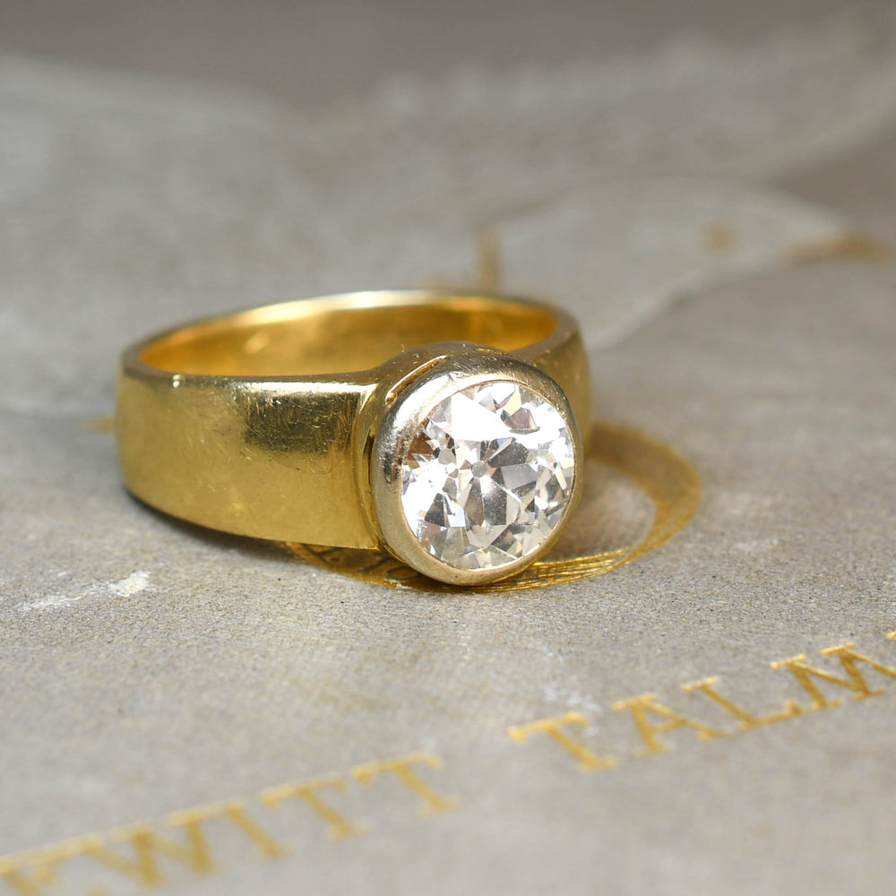 2.38ct Old Cut Diamond Cigar Band