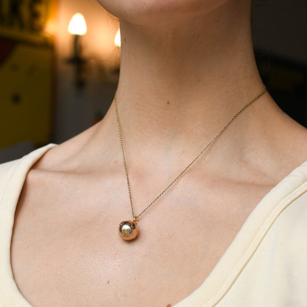 Victorian Gold & Silver Masonic Orb Pendant