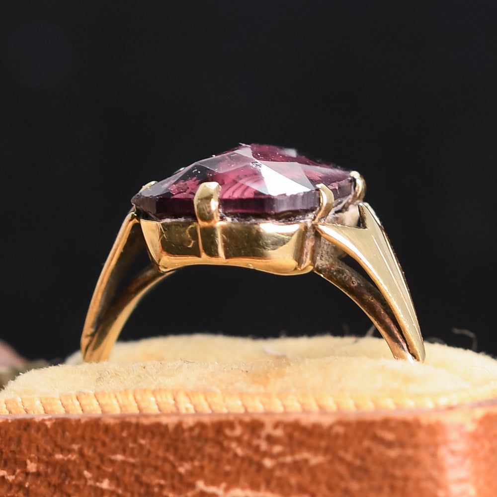 1920's Poseidon Reverse Carved Intaglio Ring