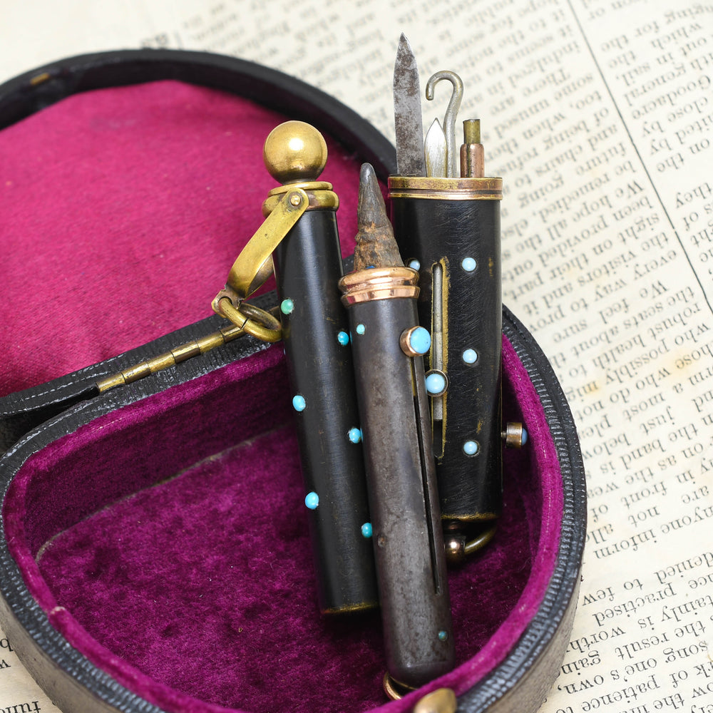 Victorian Multi-Tool Turquoise & Gunmetal Sliders