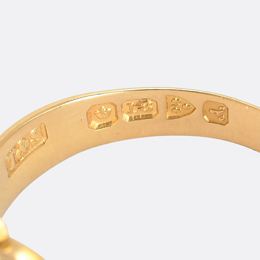 Edwardian Sapphire & Diamond Gypsy Ring