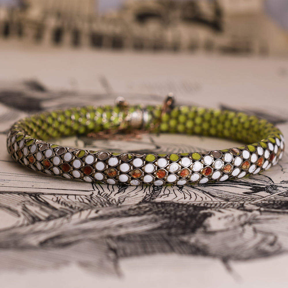 Victorian Enamel Snake Bracelet
