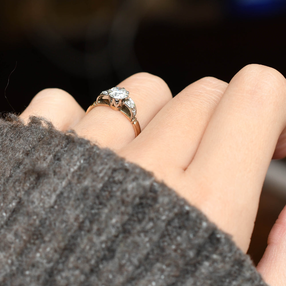 0.76ct Diamond Solitaire Engagement Ring