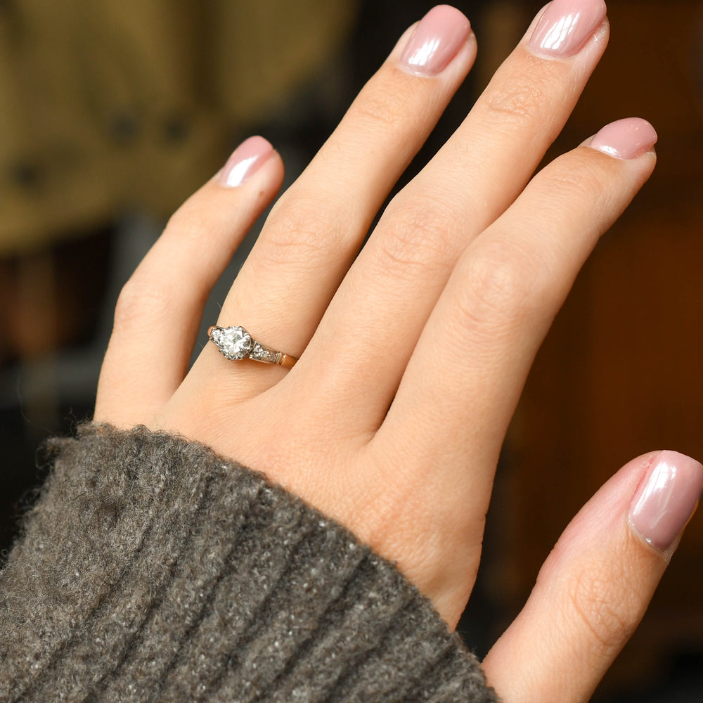 0.76ct Diamond Solitaire Engagement Ring