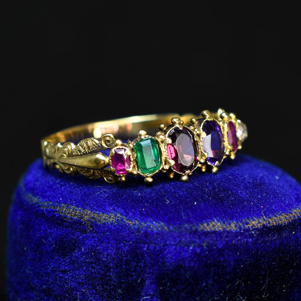 Georgian REGARD Acrostic Ring