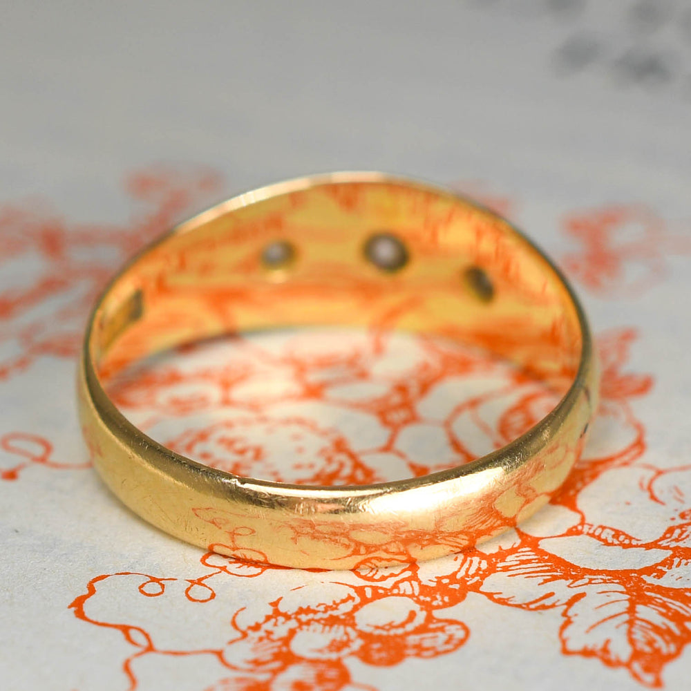 Edwardian Diamond Star-Set Gypsy Ring