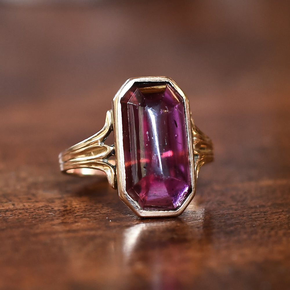 Victorian Almandine Garnet Ring
