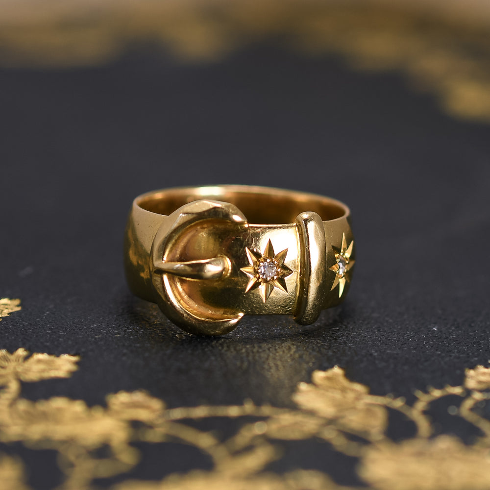 Antique Diamond Buckle Ring