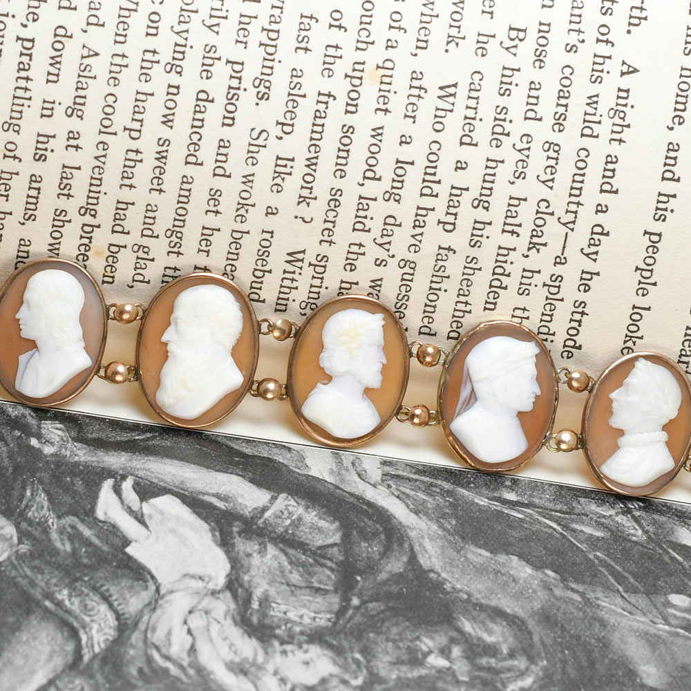 Georgian Old Masters Grand Tour Cameo Bracelet