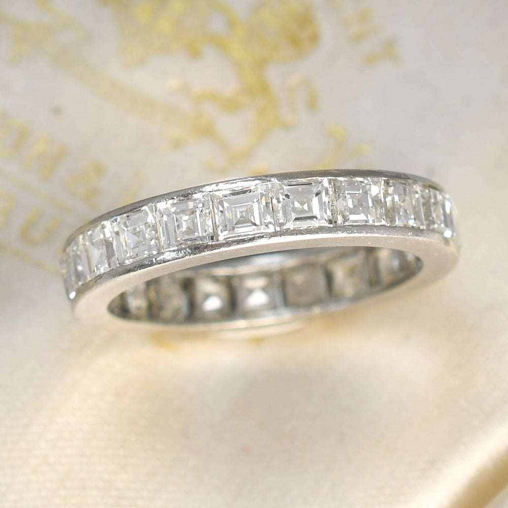 1930's Carré Cut Diamond Eternity Ring