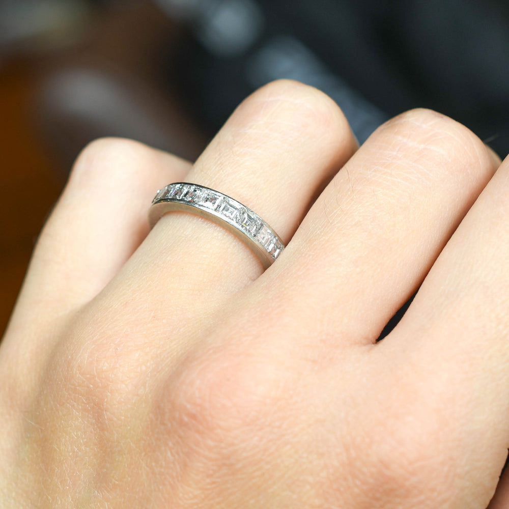1930's Carré Cut Diamond Eternity Ring