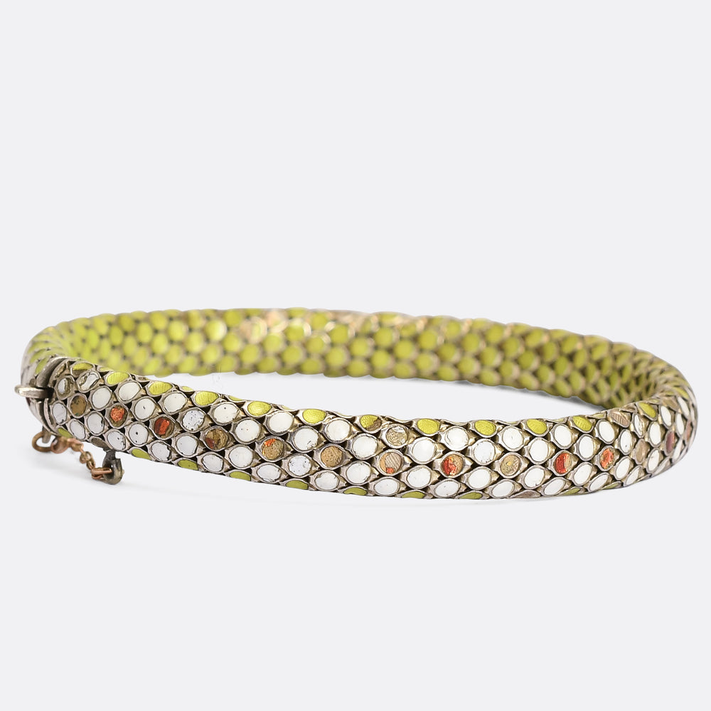 Victorian Enamel Snake Bracelet