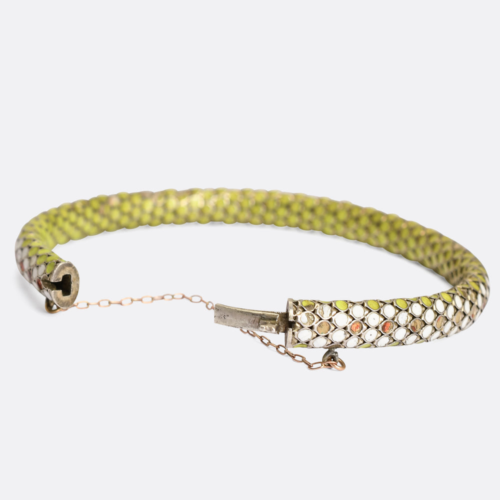 Victorian Enamel Snake Bracelet