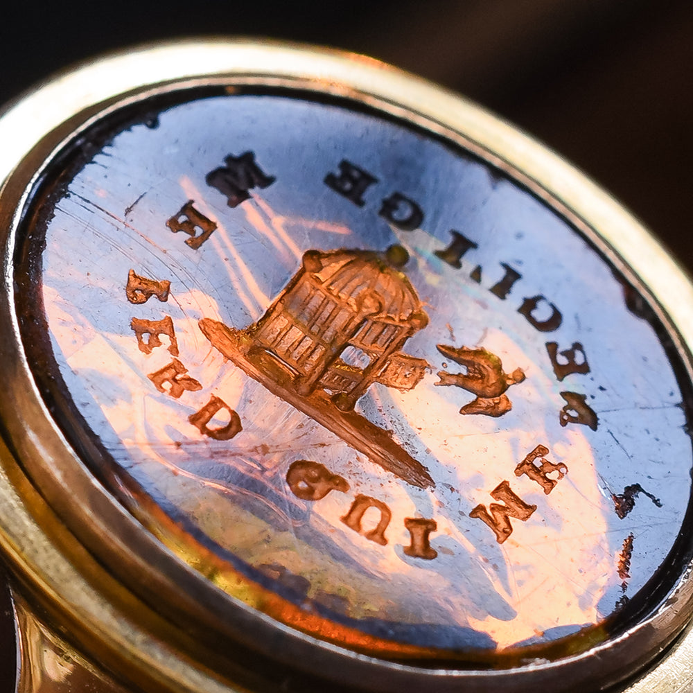 Georgian Who Neglects Me, Loses Me Tassie Signet Ring